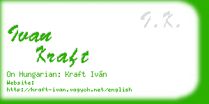 ivan kraft business card